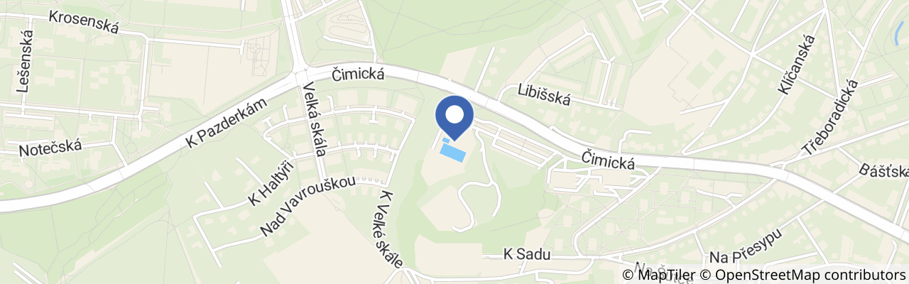 Mapa - Aquacentrum Šutka