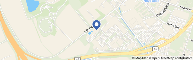 Mapa - Aquapark Olomouc