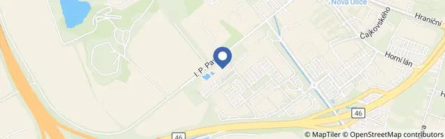 Mapa - Aquapark Olomouc