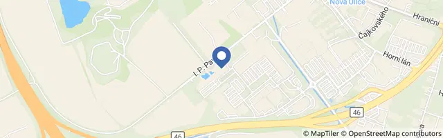 Mapa - Aquapark Olomouc