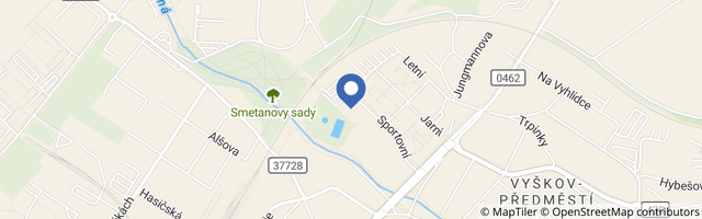 Mapa - Aquapark Vyškov