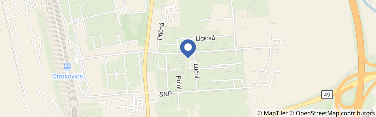 Mapa - Papučárna Otrokovice