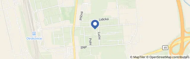 Mapa - Papučárna Otrokovice