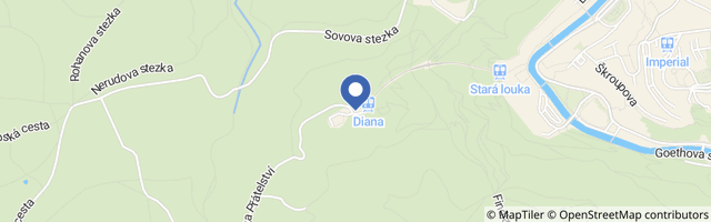 Mapa - Výletní areál Diana