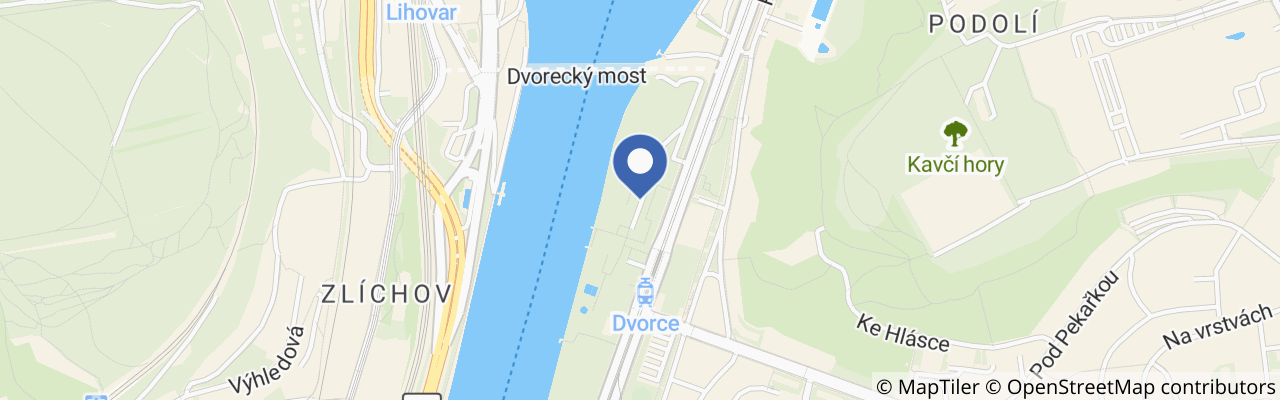 Mapa - Žluté Lazně