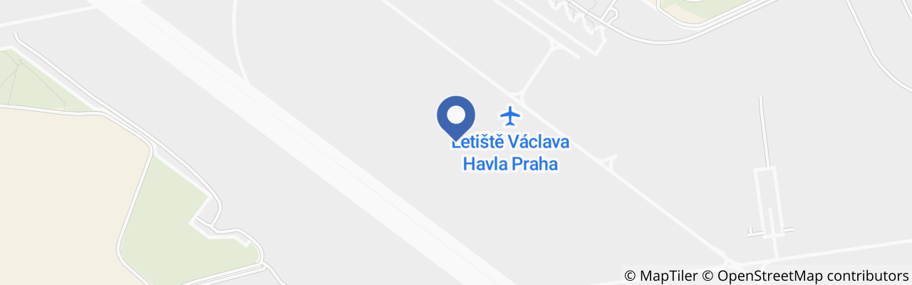 Mapa - Exkurze Letištěm Václava Havla