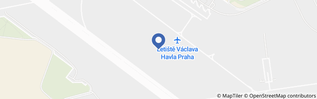 Mapa - Exkurze Letištěm Václava Havla