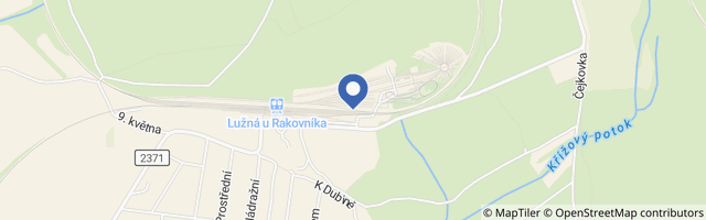 Mapa - ČD Muzeum Lužná u Rakovníka