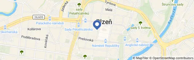 Mapa - Muzeum strašidel v Plzni