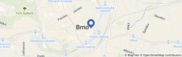 Mapa - Modelový svět v Brně