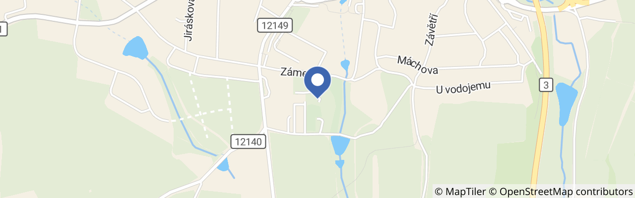 Mapa - Motýlárium Votice