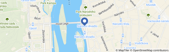 Mapa - Prohlídka Národního divadla