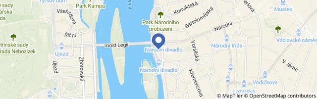 Mapa - Prohlídka Národního divadla