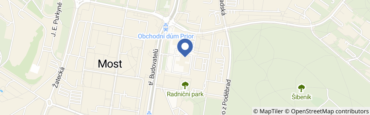 Mapa - Planetárium Most