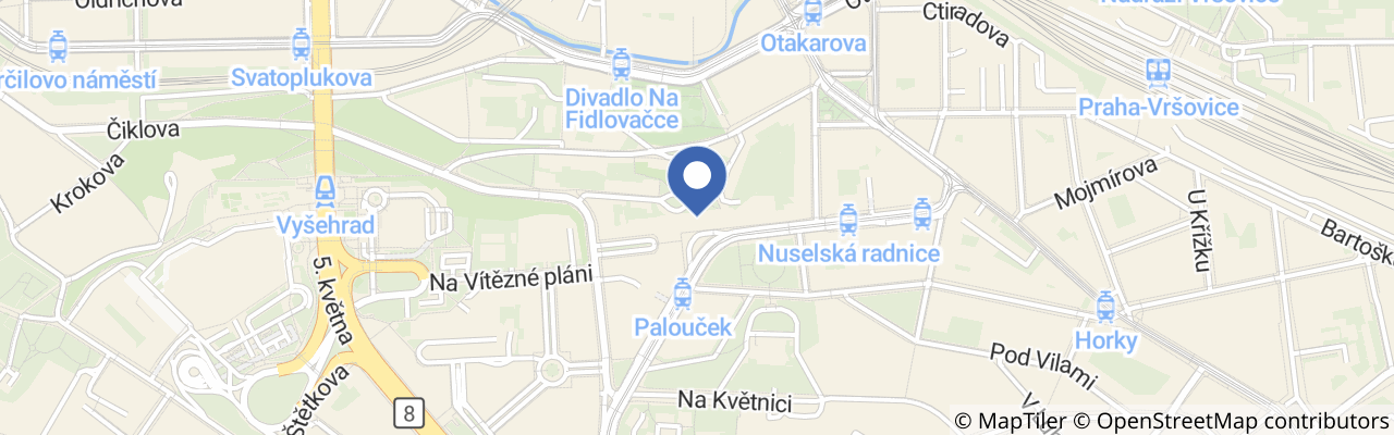 Mapa - Trilopark v Praze