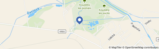 Mapa - Dům přírody Litovelského Pomoraví