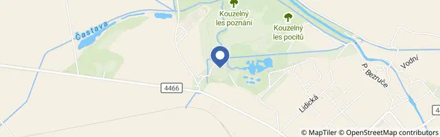 Mapa - Dům přírody Litovelského Pomoraví