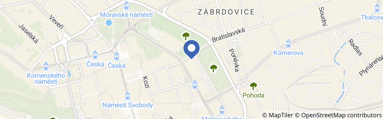 Mapa - Sampalero Brno