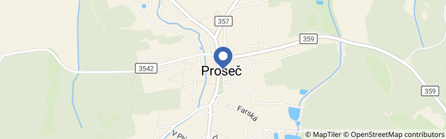 Mapa - Planetární stezka Proseč