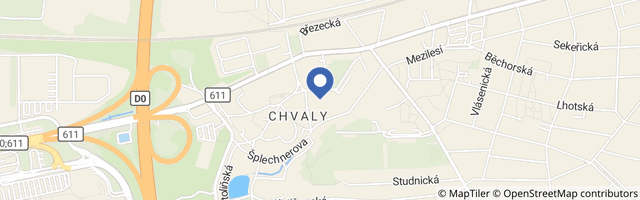 Mapa - Chvalský zámek