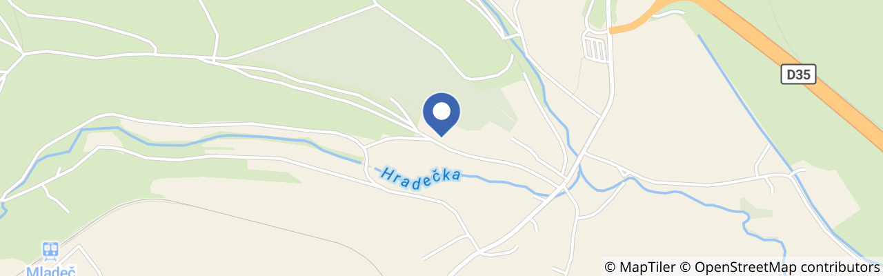 Mapa - Mladečské jeskyně