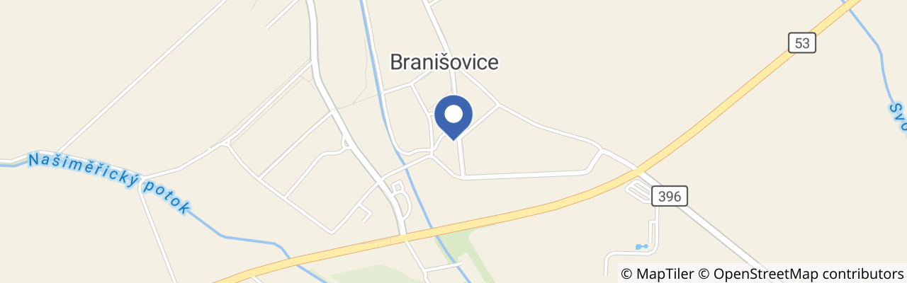 Mapa - Krčma Hotel U Císařské cesty