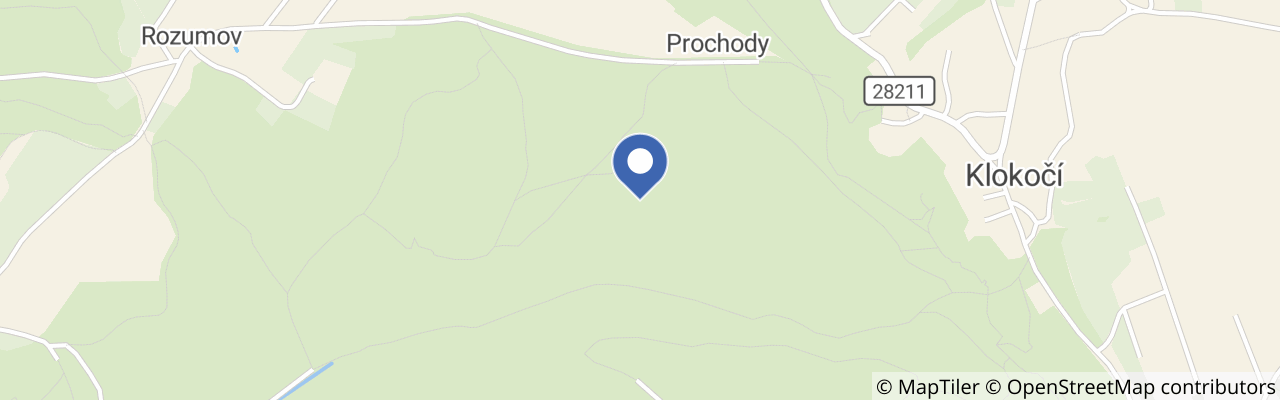 Mapa - Klokočské skály