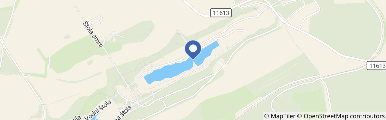 Mapa - Lom Velká Amerika