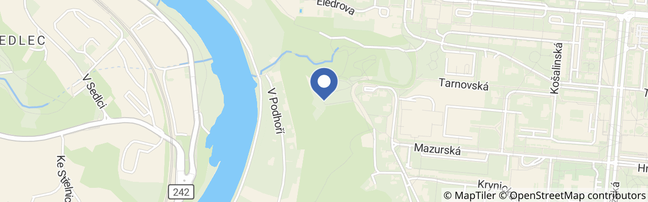 Mapa - Bohnická vyhlídka