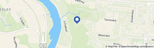 Mapa - Bohnická vyhlídka