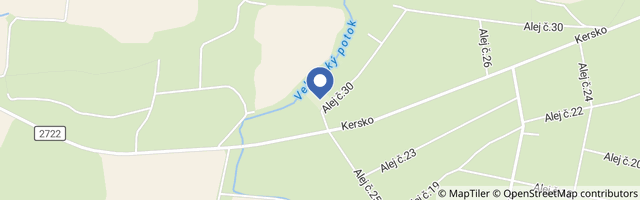 Mapa - Hrabalova stezka v Kersku