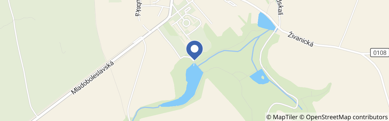 Mapa - Naučná stezka Vinořský park