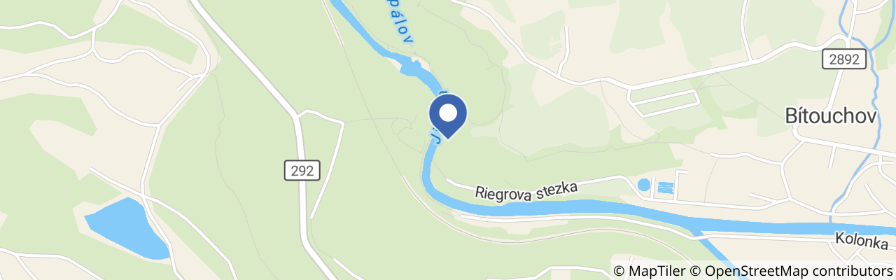 Mapa - Riegrova stezka