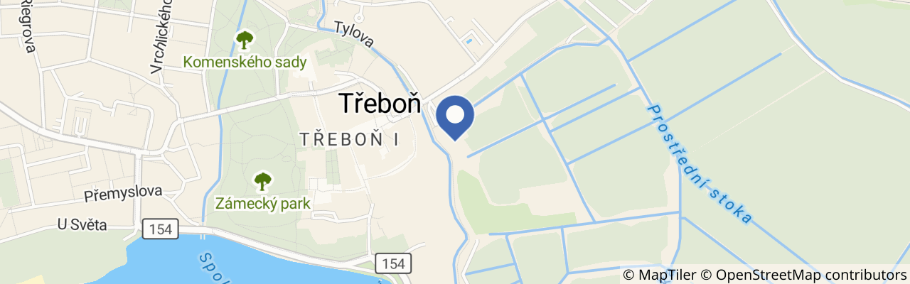 Mapa - Naučná stezka zdraví Třeboň - Hradeček