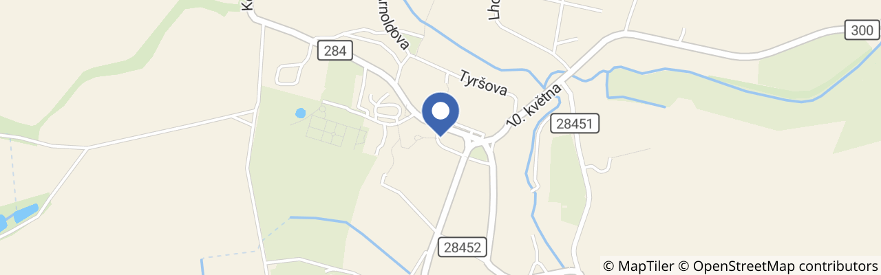 Mapa - Naučná stezka Karla Jaromíra Erbena v Miletíně