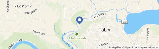 Mapa - Filmová zbrojnice v Táboře