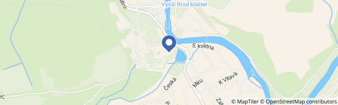 Mapa - Poštovní muzeum Vyšší Brod