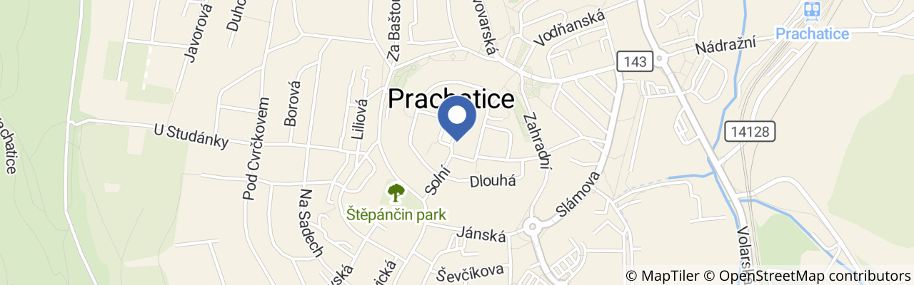 Mapa - Muzeum české loutky a cirkusu v Prachaticích