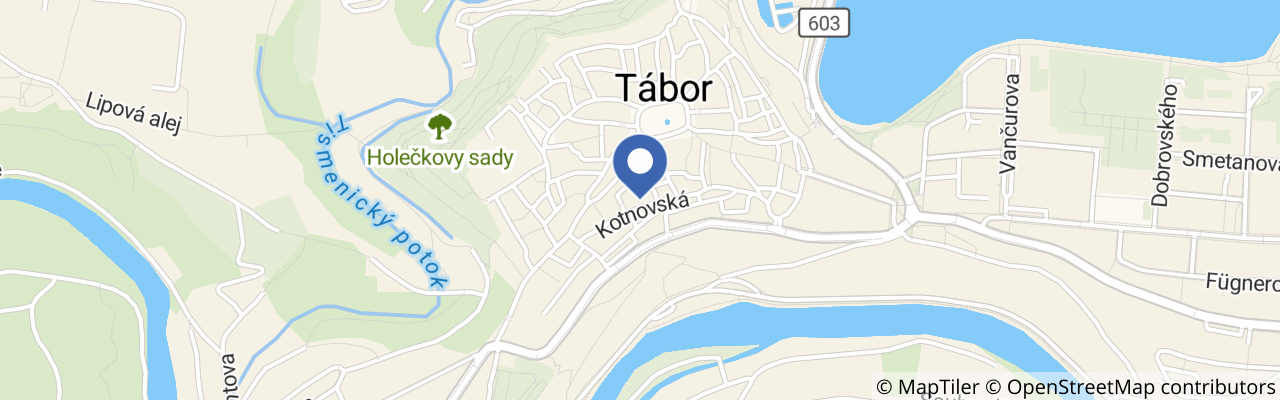 Mapa - Muzeum čokolády a marcipánu v Táboře