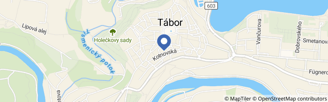 Mapa - Muzeum čokolády a marcipánu v Táboře