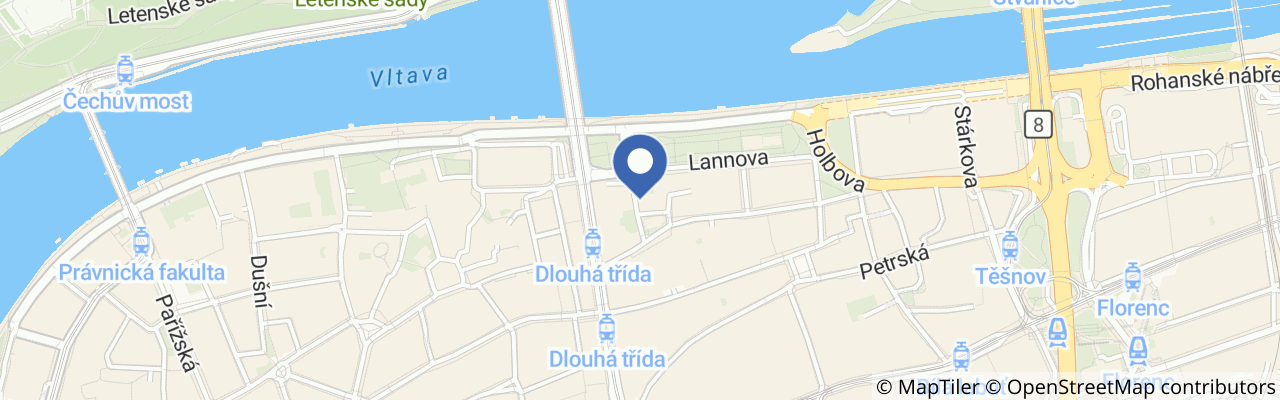 Mapa - Poštovní muzeum Praha