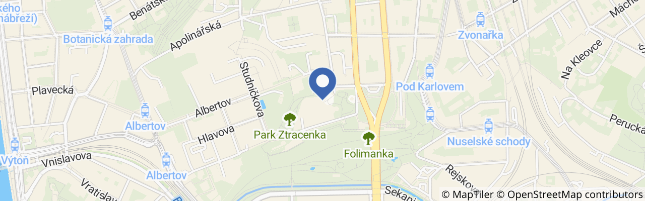 Mapa - Muzeum Policie ČR v Praze