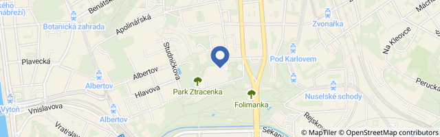 Mapa - Muzeum Policie ČR v Praze