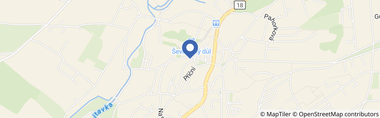 Mapa - Hornické muzeum Příbram