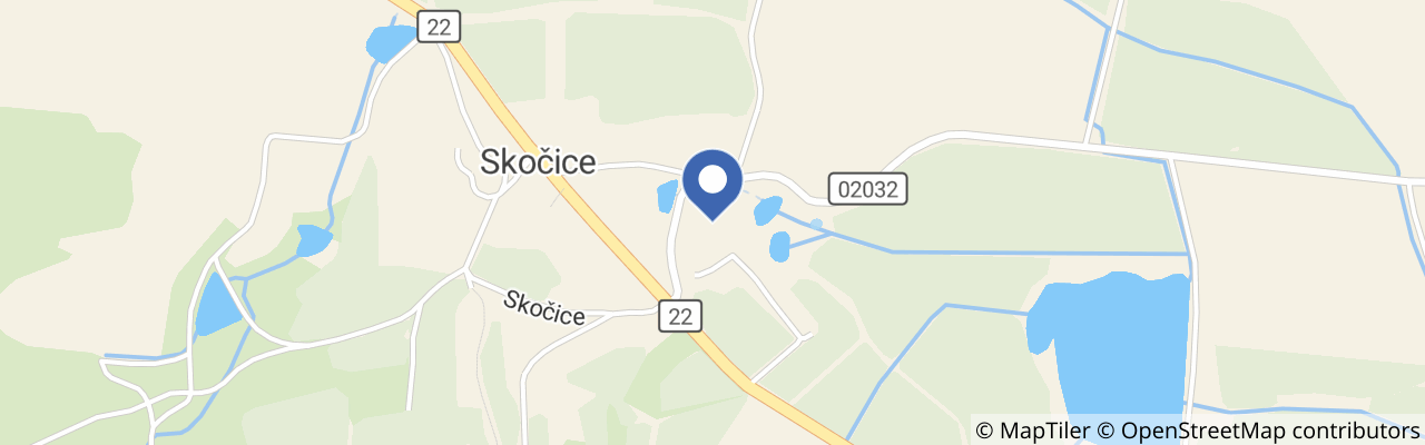 Mapa - Residence Tvrz Skočice