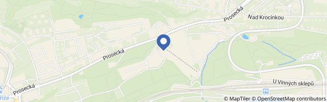 Mapa - Bobová dráha na Proseku