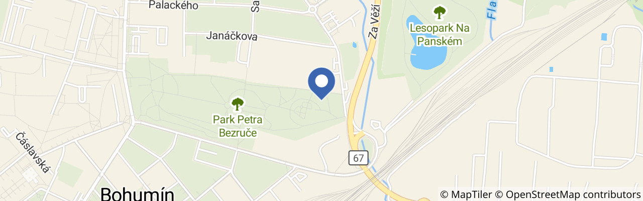 Mapa - Hobby park Bohumín