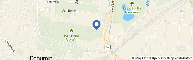 Mapa - Hobby park Bohumín