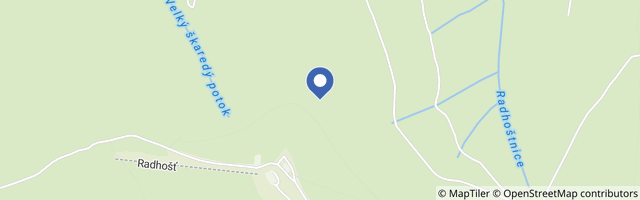 Mapa - Hora Radhošt