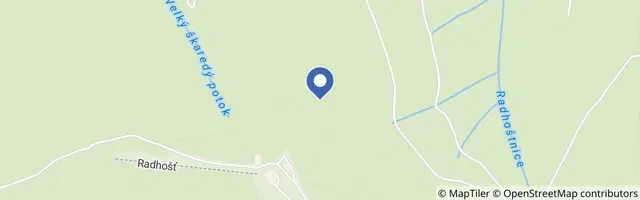 Mapa - Hora Radhošt